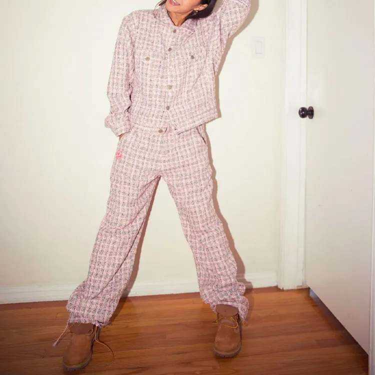 Drew House Boucle Mascot Oversized Trucker Jacket-8