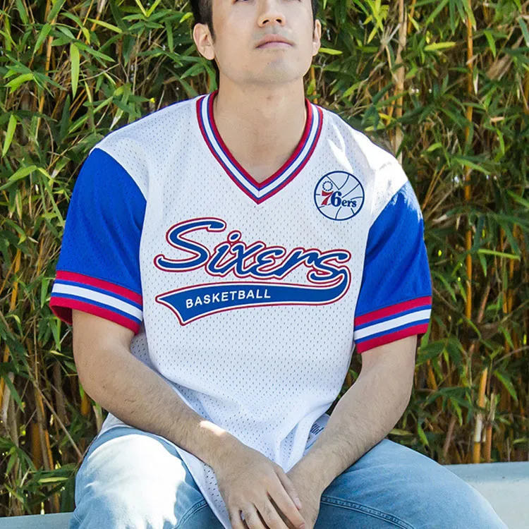 Mitchell Ness T Shirts Unisex White-3