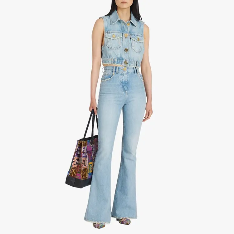 BALMAIN Jeans Women's Blue-2