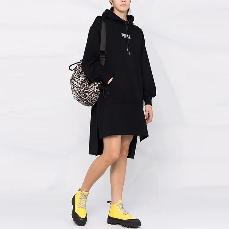 DIESEL Long-Sleeved Dresses Women's Black-1