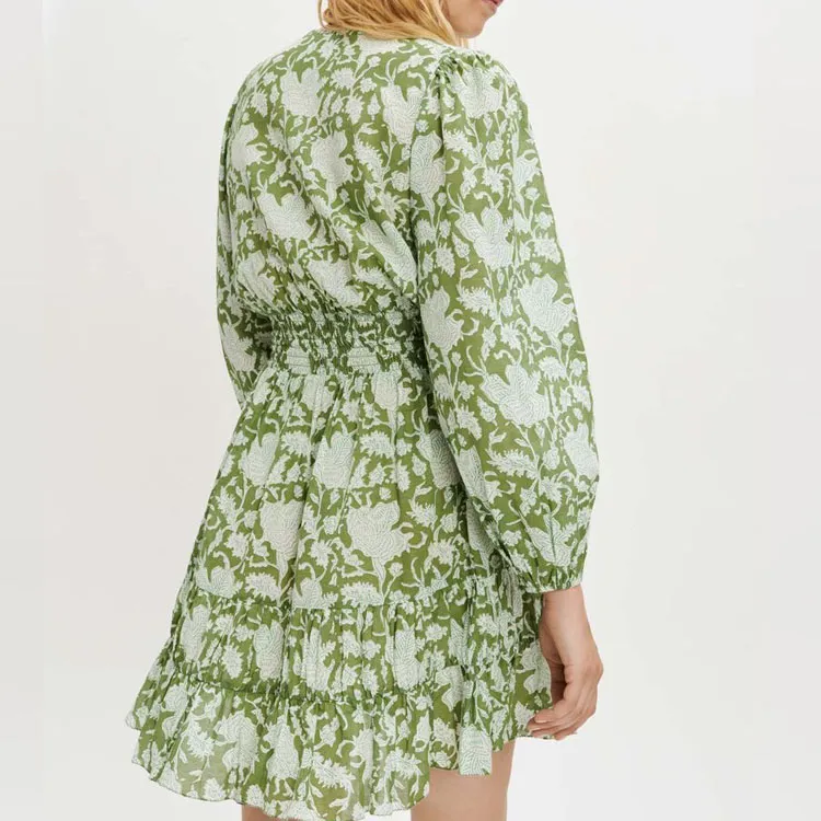 Maje Long-Sleeved Dresses Women's Green-3