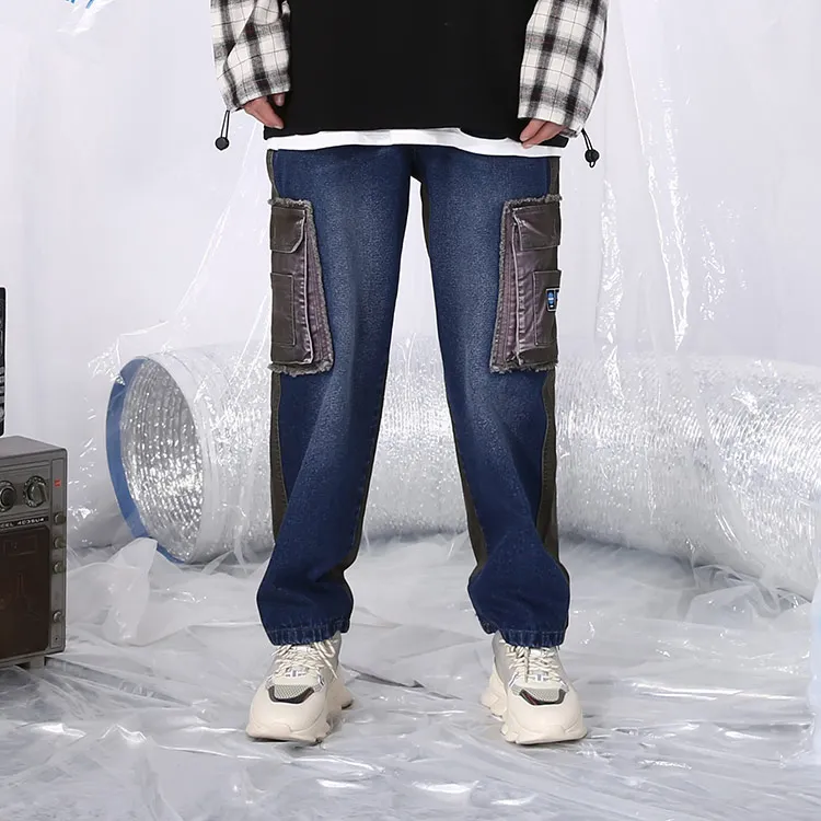 Bt Straight Jeans Unisex Dark Blue-3