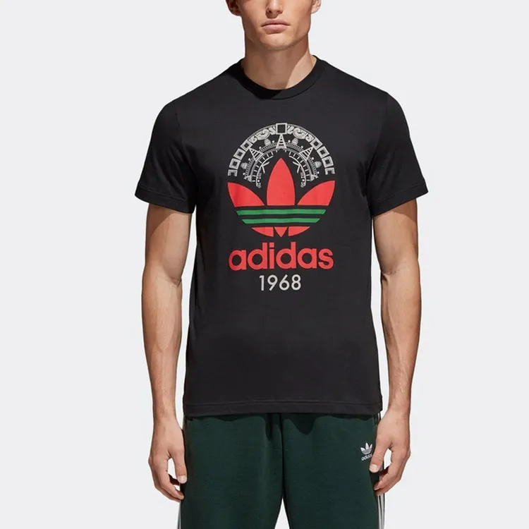 Adidas Originals Set in Sleeve T Shirt Men's Black-2