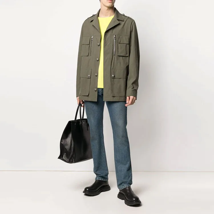 BALMAIN Jackets Men Green-2