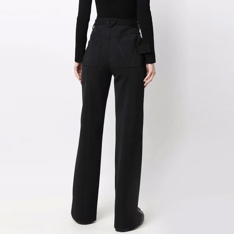 Bottega Veneta Bonded Stretch Cavalry Slim Trousers-2