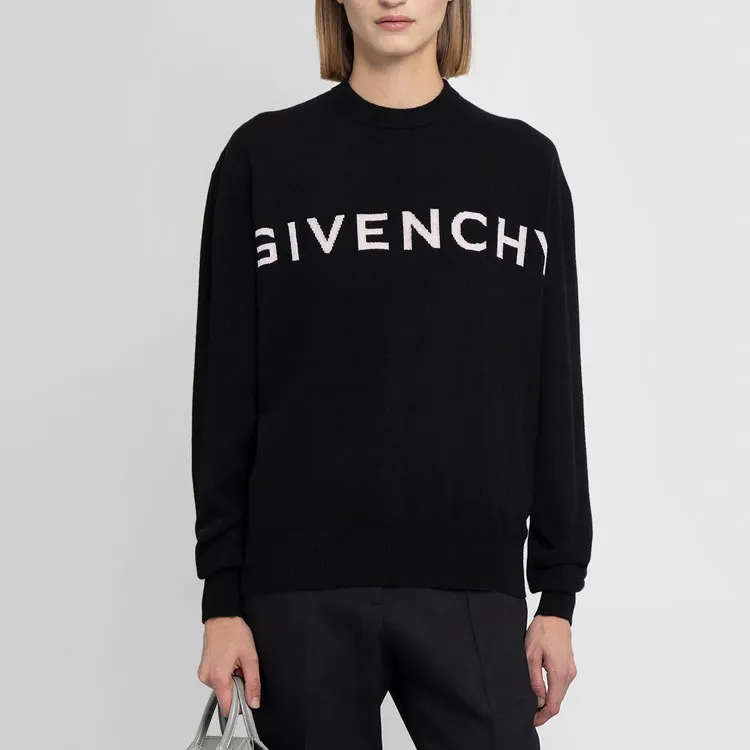 Givenchy 4G Cashmere Sweater 'Black/Pink'-2