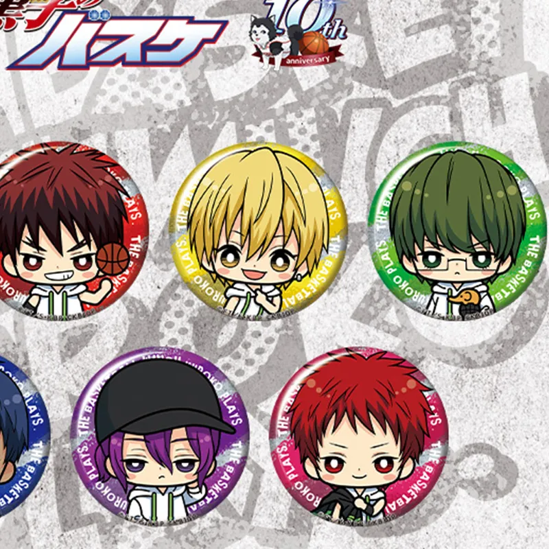 SHOUWU Chibi Badge IP Merch Full Set 7 Pcs Slam Dunk Badges-2