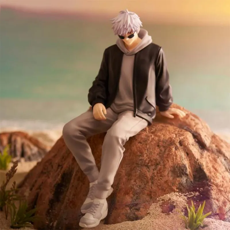 FURYU Satoru Gojo Noodle Stopper, Jujutsu Kaisen Ending2 Ver Batch 2 Black Bonus Gifts 15cm-4