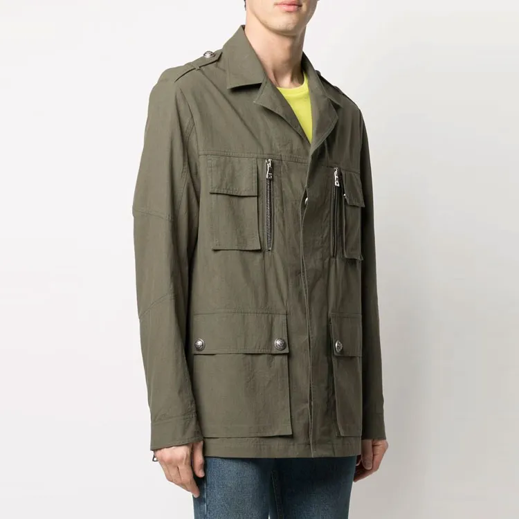 BALMAIN Jackets Men Green-1