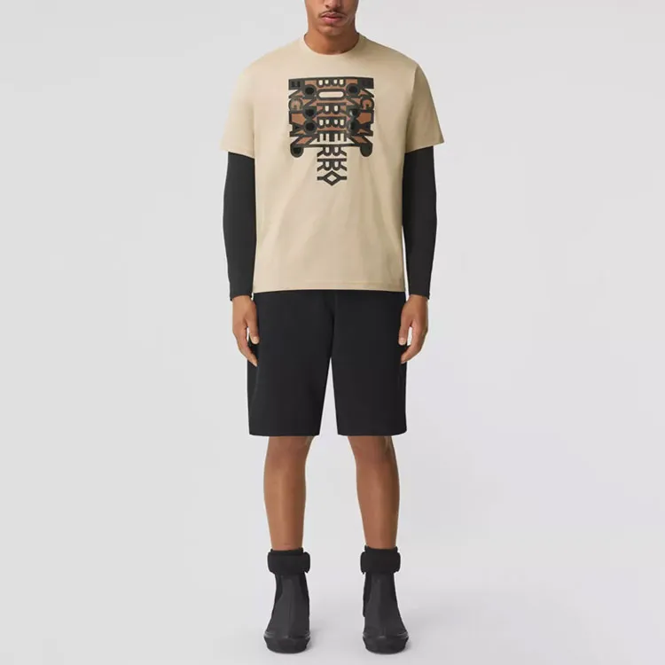 Burberry Logo Print Oversized T Shirt-2