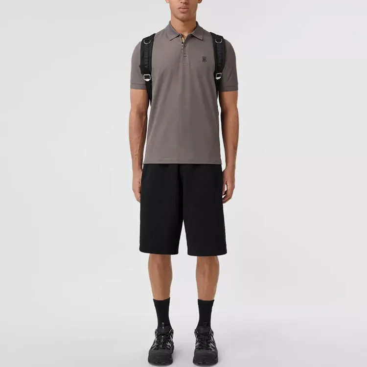 Burberry Polo Shirts Men Seal Gray-1