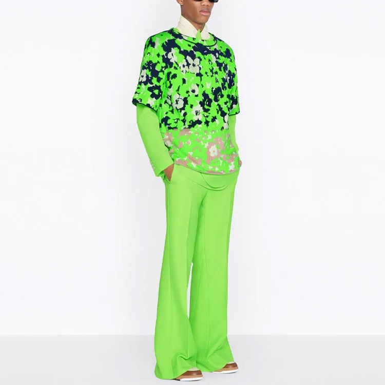 DIOR X Cactus Jack Floral Short Sleeved Sweater-2