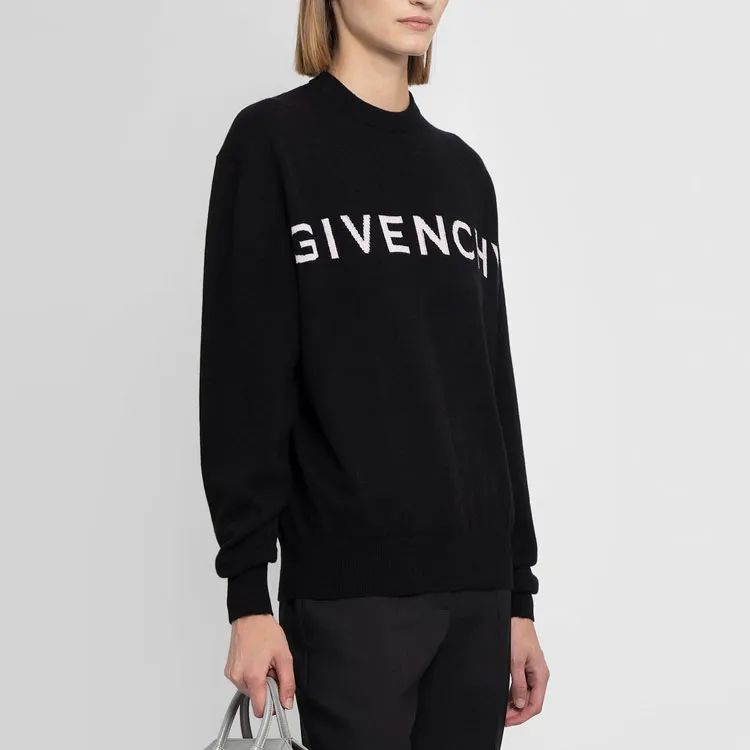Givenchy 4G Cashmere Sweater 'Black/Pink'-4