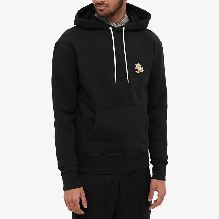 Maison Kitsune Fox Patch Drawstring Hoodie-4