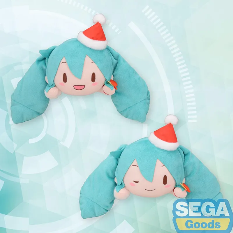 SEGA Hatsune Miku Christmas 2023 Tarepanda Green Dolls Plush Doll 16cm High-3