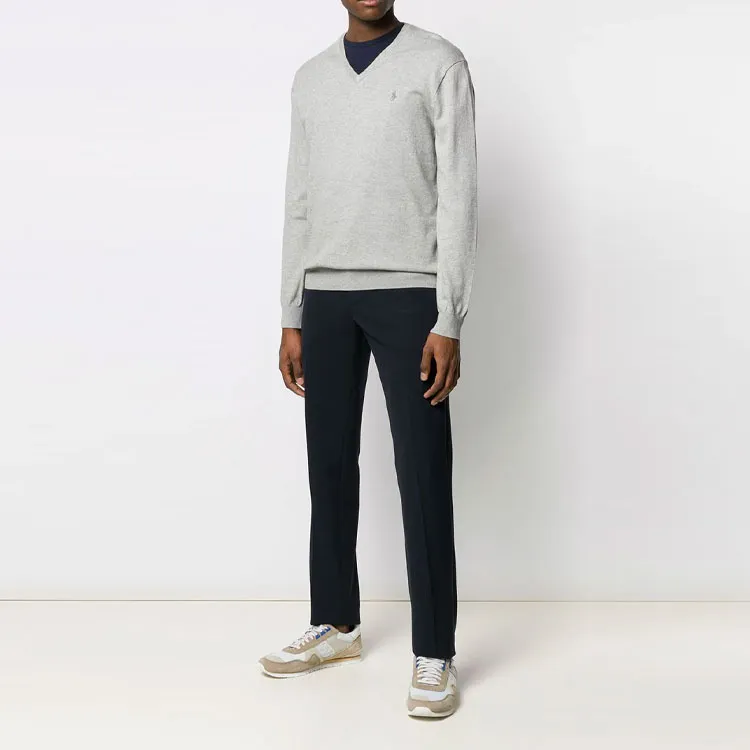 Polo Ralph Lauren Logo Embroidered V neck Jumper-1