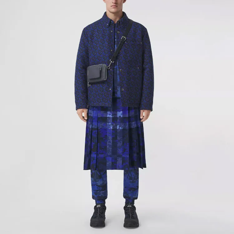 Burberry Monogram Jacquard Buttoned Jacket-1