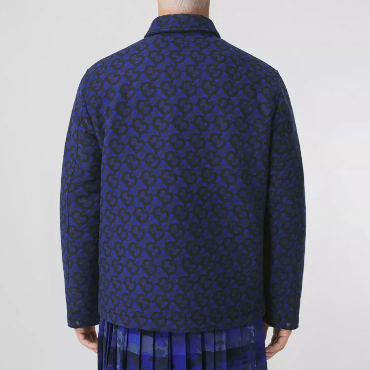 Burberry Monogram Jacquard Buttoned Jacket-2