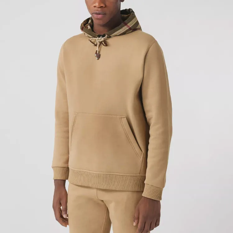 Burberry Check Hood Cotton Hoodie-3