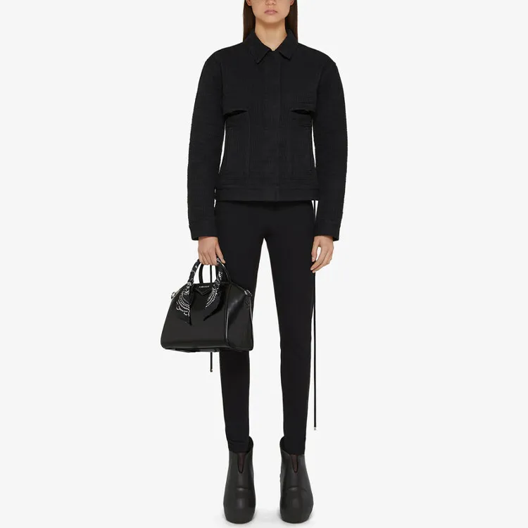 Givenchy Denim Jackets Women's Black-1