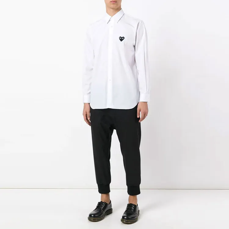CDG Play Shirts Men White-1
