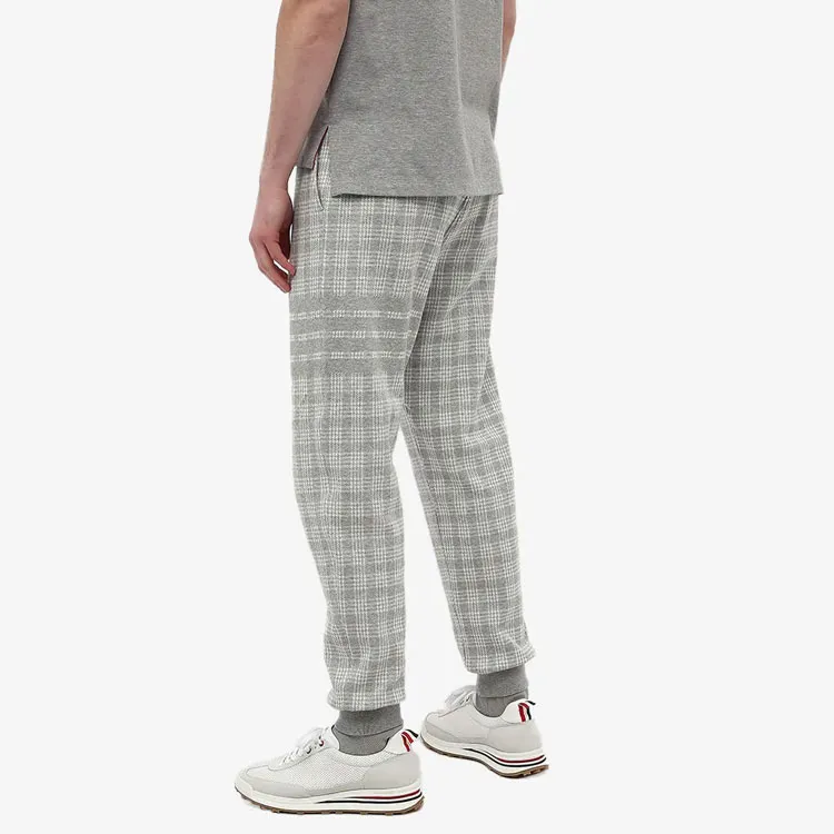 THOM BROWNE Knitted Sweatpants Men Gray-1
