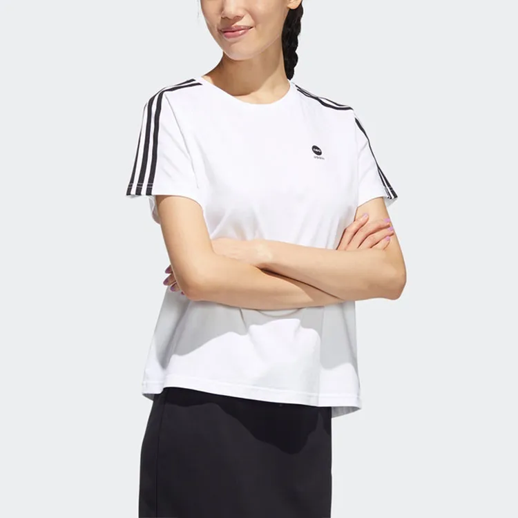 Adidas Neo Raglan Sleeve T Shirt Women's White-1
