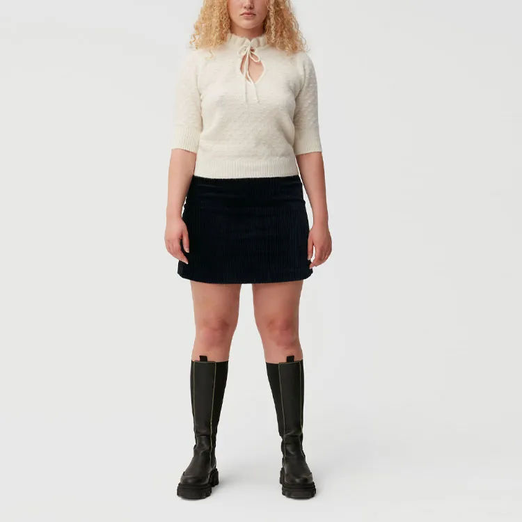 GANNI FW22 Slim Fit Sweater Women's Beige-2