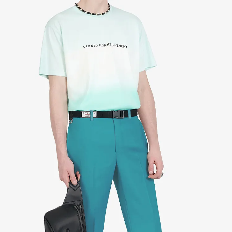 Givenchy T-Shirts Men White Green-6