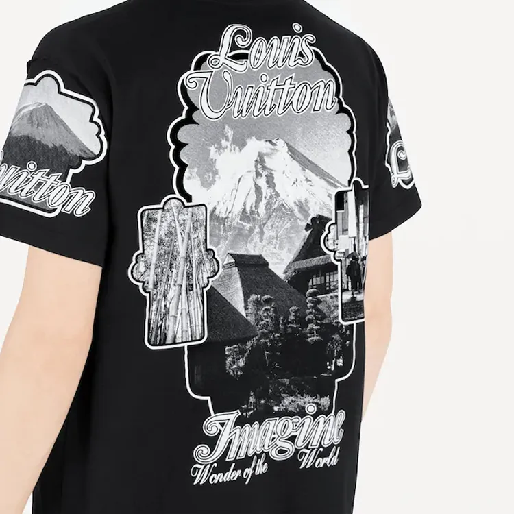LOUIS VUITTON New Quarterly Products Of LV T Shirts Men Black-4