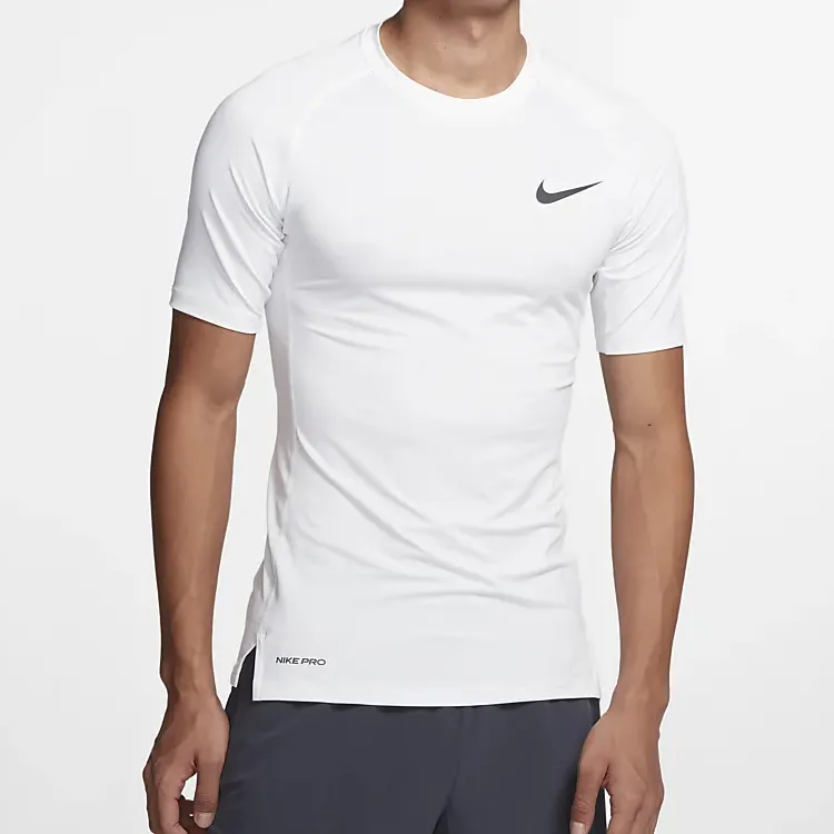 Nike T Shirts Men White-4