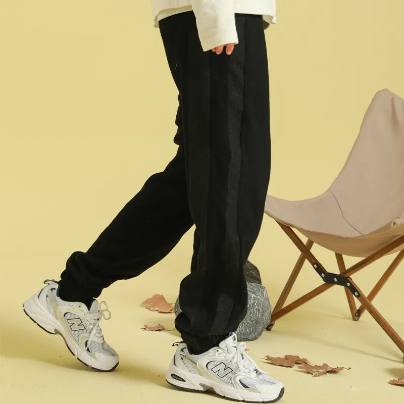 FRLMK Casual Pants Unisex Black-4