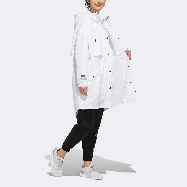 Adidas Neo Trench Coats Women's White-5
