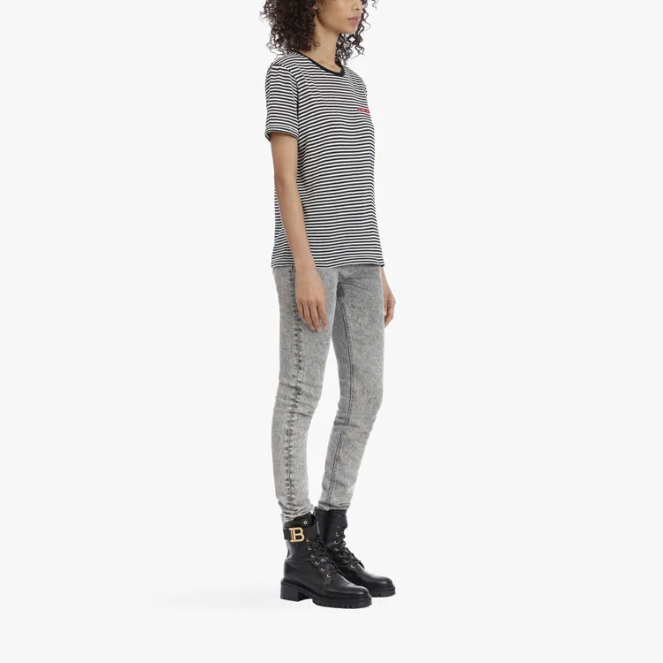 BALMAIN T-Shirts Women's Red-4