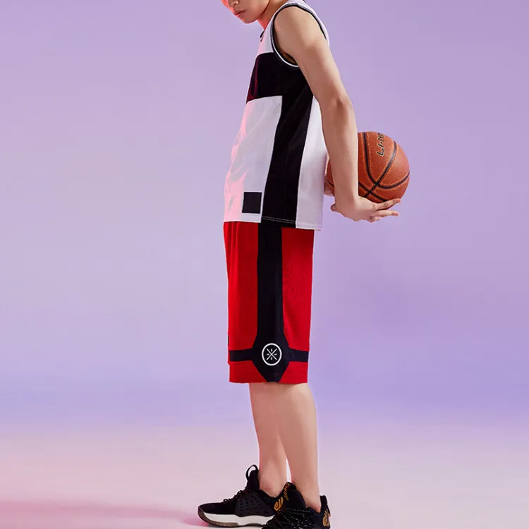LiNing Basketball Shorts Men's Bull Red-3