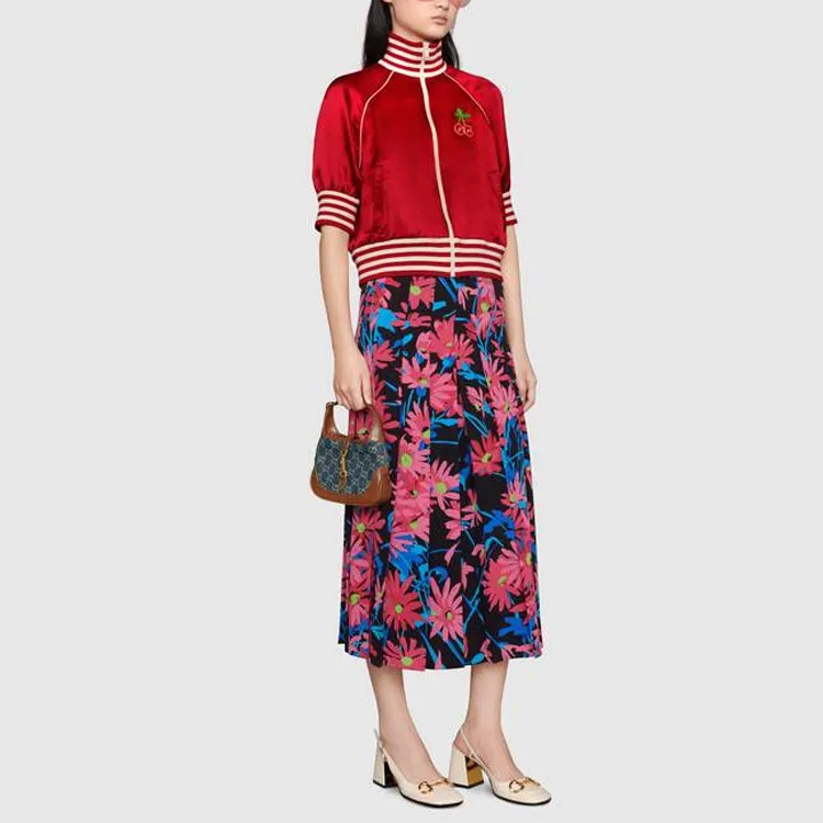 GUCCI Jackets Coats Women's Red-4