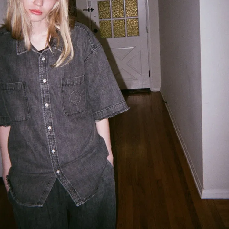 Drew House Lightweight Denim Ss Shirt-8