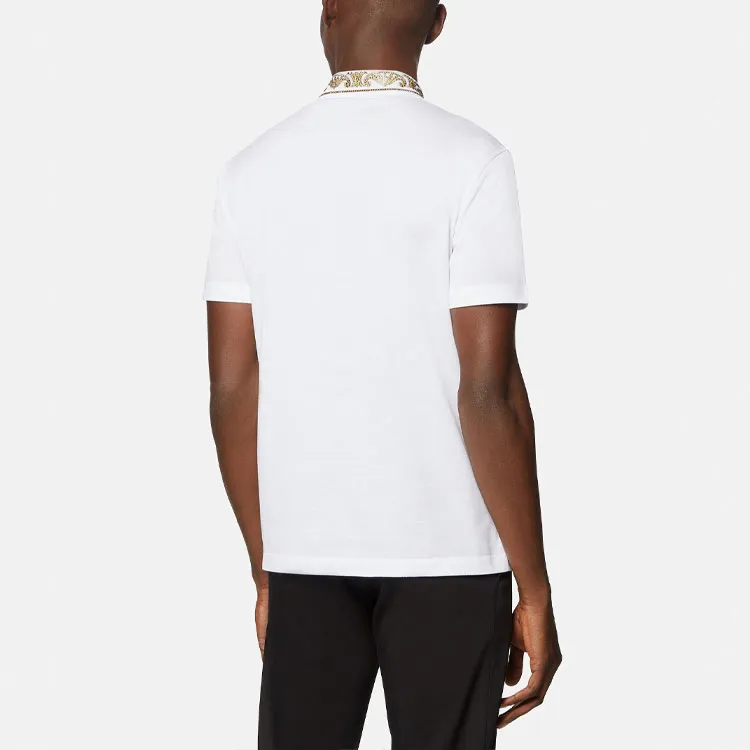 VERSACE Polo Shirts Men White-3