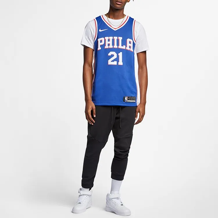 Nike Joel Embiid Philadelphia 76ers 2023/24 Icon Edition Big Kids' Nike Nba Swingman Jersey-2