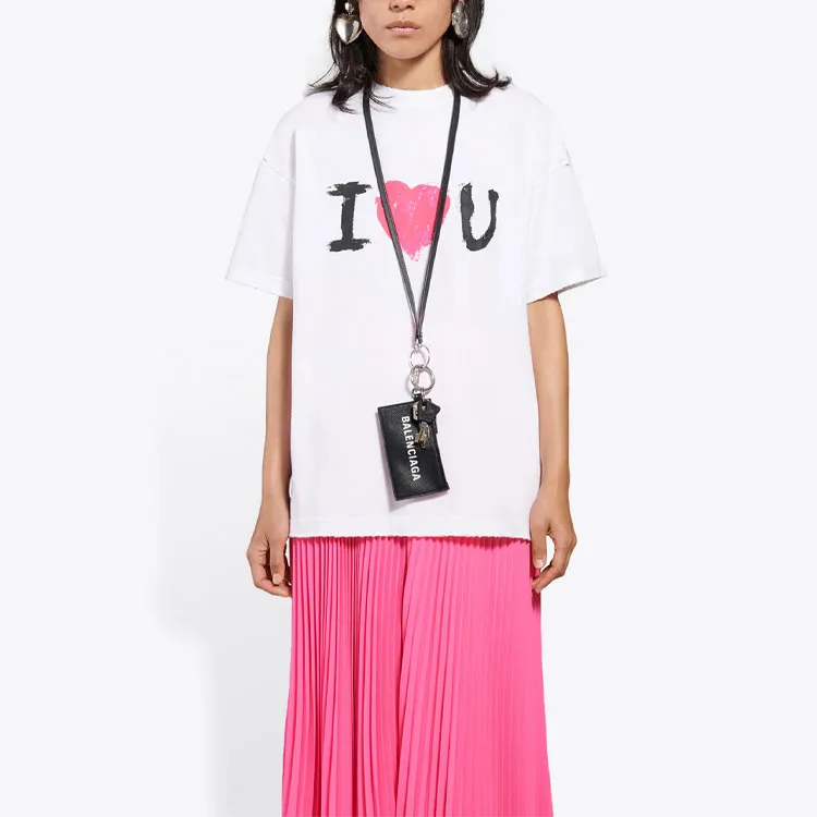 Balenciaga T Shirt Women's Regular Fit White-2