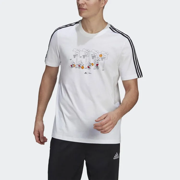 Disney X Adidas T Shirts Men White-2