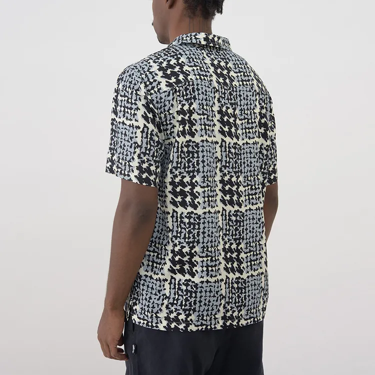 Stussy Hand Drawn Houndstooth Shirt-4