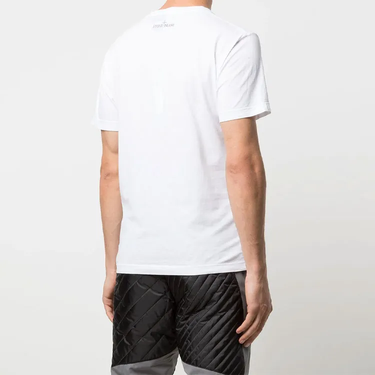STONE ISLAND T Shirts Men White-3