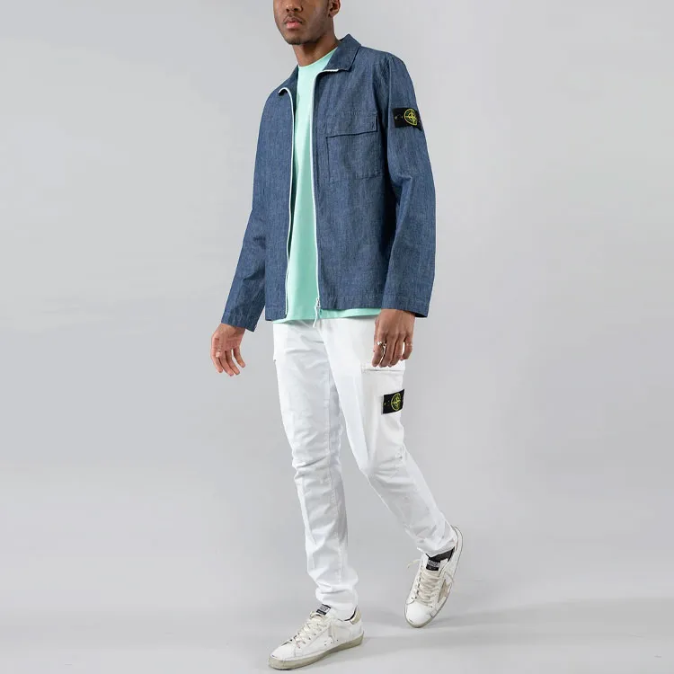 STONE ISLAND Jackets Coats Men's Blue-5