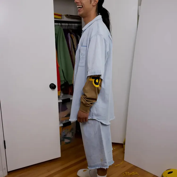 Drew House Lightweight Denim Ss Shirt-5