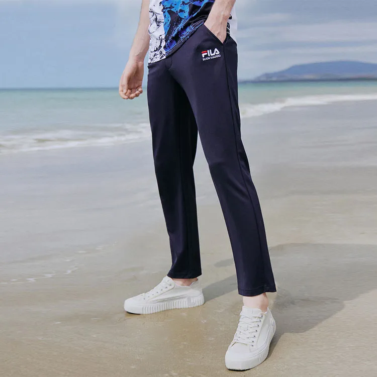 FILA Knitted Sweatpants Men Legend Blue-3