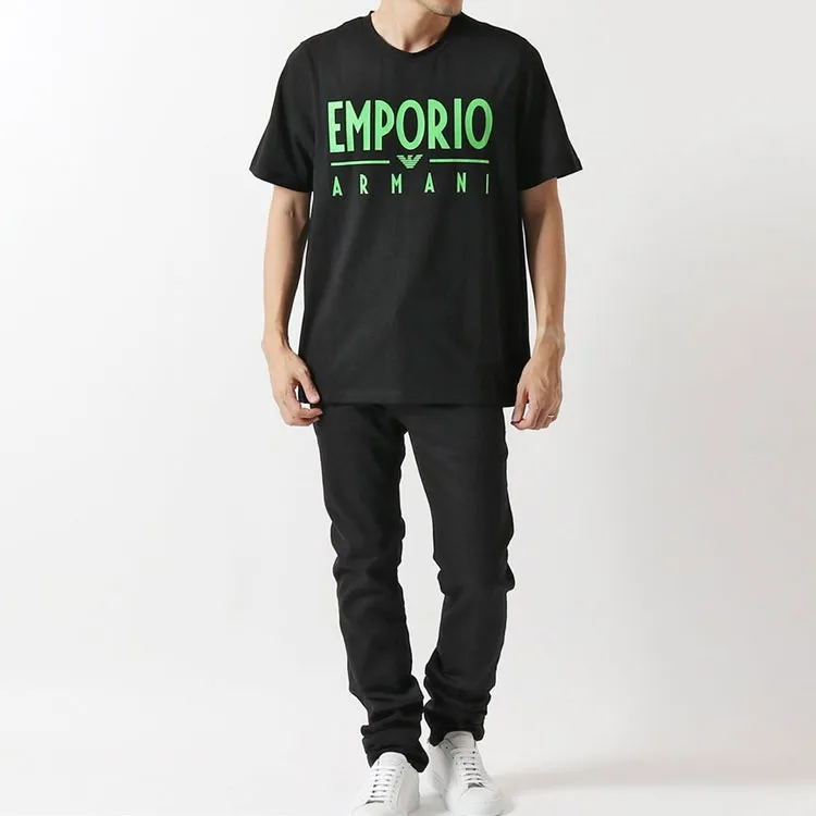 EMPORIO ARMANI T Shirts Men Black-4