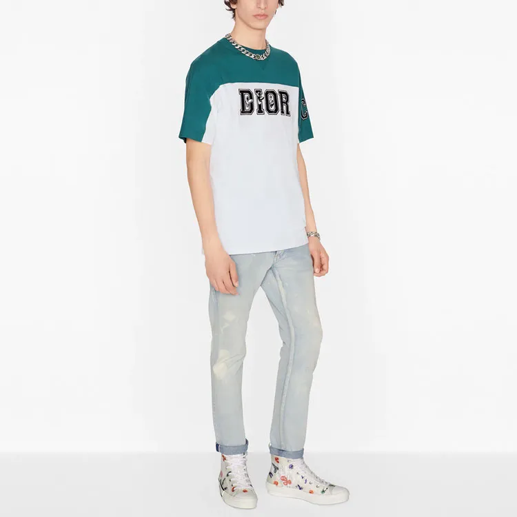DIOR Quarterly New Products T Shirts Men Navy Blue-4