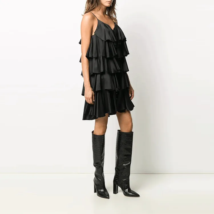 BALMAIN Sleeveless Dresses Women's Black-3