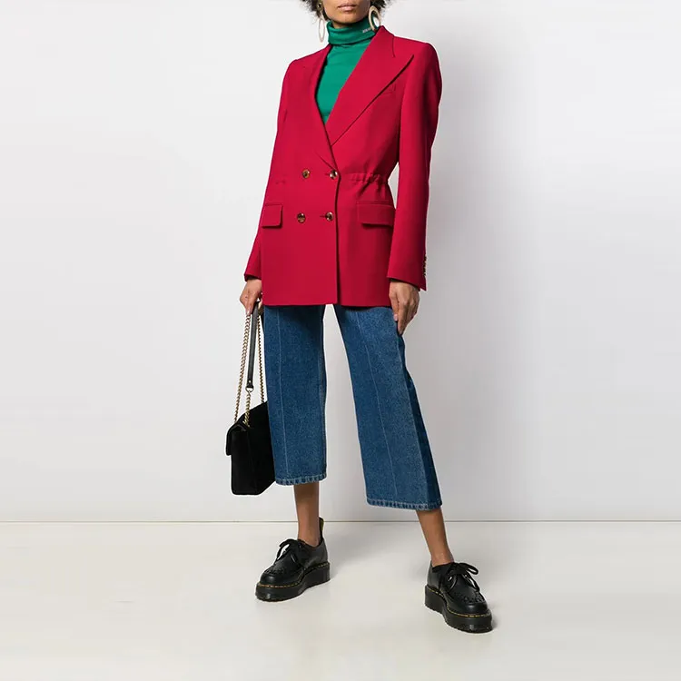 GUCCI FW21 Business Suit Coat Women's Red-1